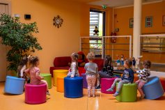 Kinderspielecke in der Aula